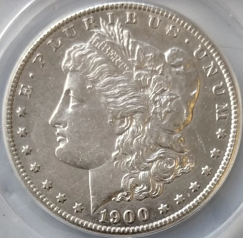 1900-S Morgan Silver Dollar - About Uncirculated AU55 - RARE San Francisco Key! Cover