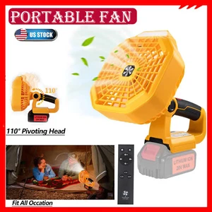 Cordless Portable Cooling Fan For Dewalt 20V Max Lithium Ion Battery Outdoor Fan - Picture 1 of 7