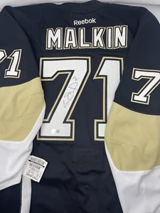 Evgeni Malkin Signed Authentic 2013 Penguins Game Issued Jersey Beckett COA - Picture 1 of 8