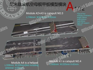 Catapulta 1/72 classe Nimitz modulo ponte portaerei A2+A3 N.3 - Foto 1 di 6
