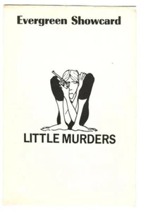 Raro Vintage 1969 Little Murders Off-Broadway Evergreen Showcard Playbill! - Imagen 1 de 4