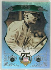 TY COBB 2014 Panini Hall of Fame  # 03 /75 Green Induction 1936