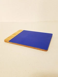 Small Bamboo & Silicone Cutting Board 6"x8" Blue - Picture 1 of 6