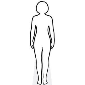 Blank Body (Female) Life Size Cutout - Picture 1 of 8