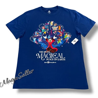 Camisa Parques Disney 2025 WDW Hechicero Mickey El Lugar Más Mágico de la Tierra L Foto 1 de 3