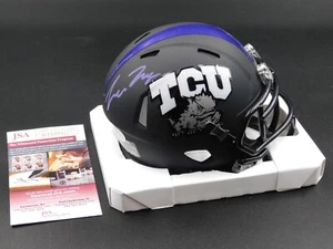 Trevon Moehrig Signed Autographed TCU Horned Frogs Speed Mini Helmet JSA COA - Picture 1 of 1