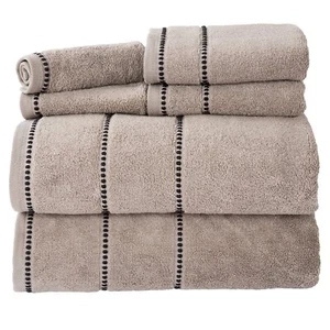 6PC Towel Set - 525GSM 100% Cotton Bathroom Essentials with 2 Bath Towels 2 H... - Picture 1 of 4
