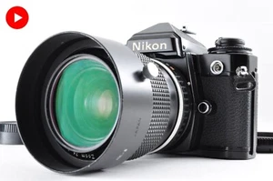 [Exc+5] Lente zoom serie E Nikon FE2 negra SLR 35 mm cámara fotográfica Ai-s #2110 - Imagen 1 de 24