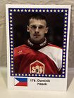 1989 Semic World Championship Stickers #178 Dominik Hasek Rc Rookie Small Dimple