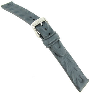 18mm Morellato Technogomma Rubber Grey Padded Water Resistant Mens Watch Band