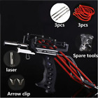 Laser Slingshot Black Hunting Bow Catapult Fishing Bow Outdoor Powerful Slingsho