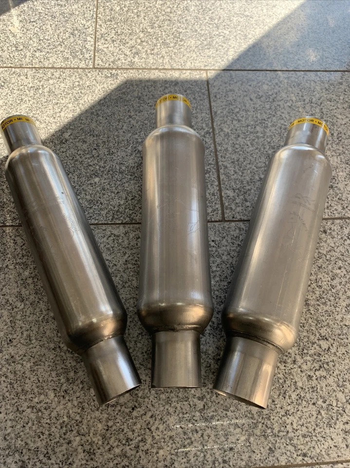  Düsenbeschleuniger - Durchgangsdämpfer 50mm* 55mm* 60mm* 63,5mm* Edelstahl - Bild 1 von 4