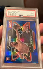 2022 Panini Prizm UFC Amir Albazi RC /199 Blue Prizm Debut Rookie Card #75 Psa 9