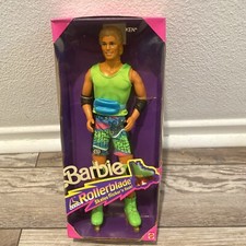 VINTAGE 1990'S MATTEL BARBIE ~ KEN ROLLERBLADE ~ SKATES FLICKER & FLASH #2215