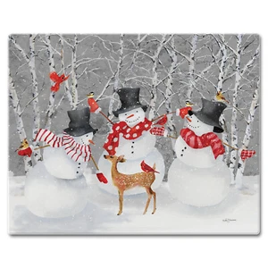 'Snow Day' Glass Cutting Board, 15 x 12 - Picture 1 of 2