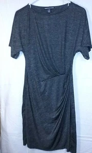 American Living Soft Knit Gray Dress With Pleat On Left Side Size 2/36/2 - Picture 1 of 4