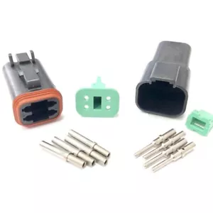 Deutsch DT Series 4 Way Connector Kit With Terminals - Male, Female Or Both - Picture 1 of 4