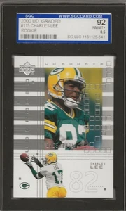 Charles Lee - 2000 Ud Graded "Rookie" - #115 (/1325) - SGC 92 (NM/MT+) - Packers - Bild 1 von 2