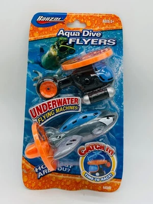 Banzai Aqua Dive Flyers Underwater Flying Machines Pool Toys New - Image 1 of 3