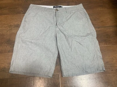 "Pantalones cortos para hombre Ezekiel talla 34 gris tostado frente plano chinos ligeros entrepierna de 10""" Foto 1 de 4