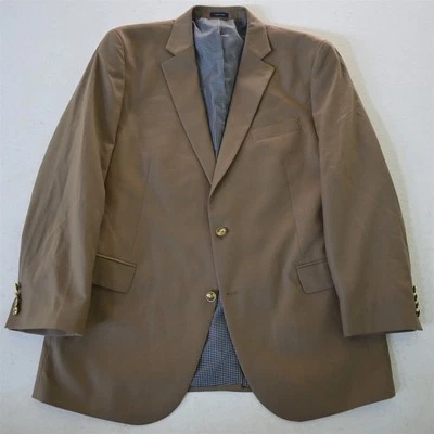 Blazer Traje Chaqueta Abrigo Deportivo Stafford 48L Caqui 100% Lana Botón Dorado Para Hombre Foto 1 de 4