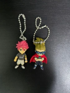Inazuma Eleven figure key chain set 2 lot mascot anime Japan m657 - Picture 1 of 4