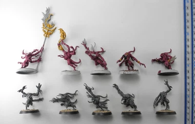 10 PINK HORRORS OF TZEENTCH Plastic Chaos Daemons Army Age Sigmar 40K 54 - Image 1 of 4