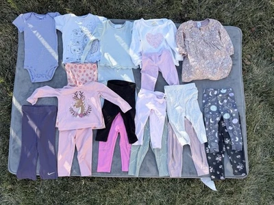 Abbigliamento bambino: lotto 18 pezzi bambina inverno 2025 18 mesi pezzo unico pagliaccetto leggings - Immagine 1 di 4