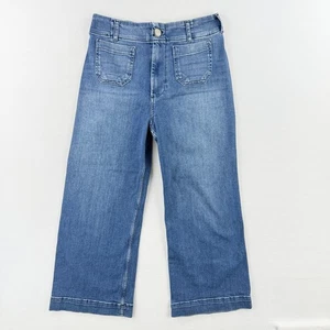 MAEVE The Colette Jeans Size 30 Wide Leg Cropped, Anthropolgie - Picture 1 of 9