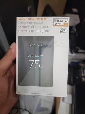 SCHLÜTER Schluter Systems Ditra Heat DHERT105/BW WiFi Programmable Smart Thermostat E-RS1