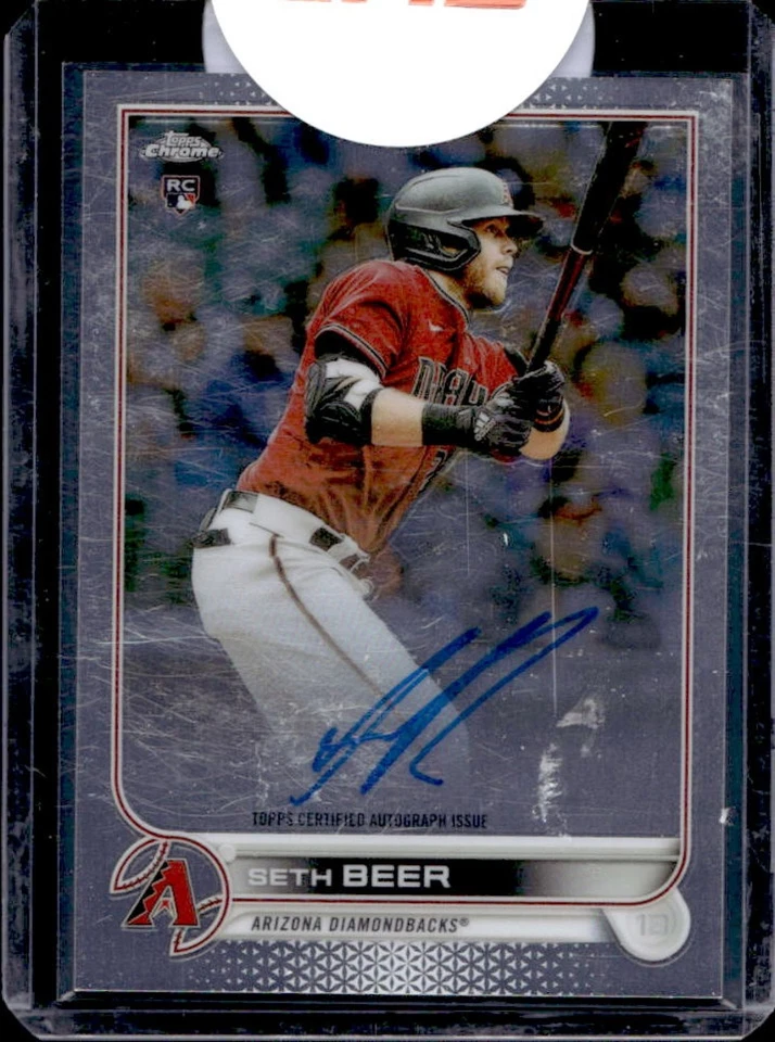 2022 Topps Chrome Seth Beer Rookie Auto RC Rookie #RA-SBE Diamondbacks - Image 1 of 2