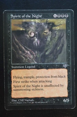 Magic The Gathering MTG SPIRIT OF THE NIGHT Mirage MP Moderately Played - Image 1 of 2