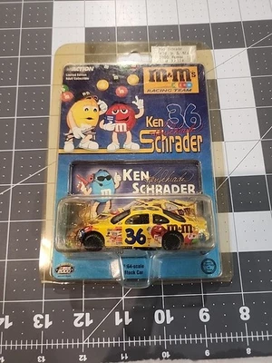 Action 1:64 Scale Ken Schrader's #36 M&M's NASCAR Race Car From The Year 2000. - Image 1 of 2