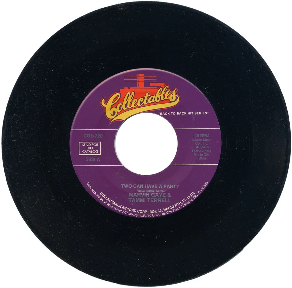 MARVIN GAYE & TAMMI TERRELL "TWO CAN HAVE A PARTY c/w GIVE A LITTLE LOVE" MOTOWN - Image 1 of 1