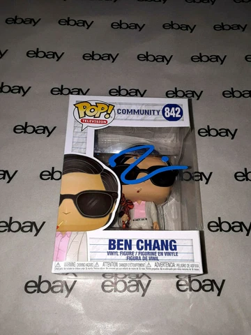 KEN JEONG SIGNED COMMUNITY BEN CHANG FUNKO POP FIGURE #842 HANGOVER W/COA Cover