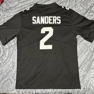 Shedeur Sanders Jersey Colorado Buffaloes Black Large #2 Stitched - Picture 1 of 6