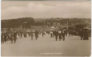 THE PROMENADE, ROTHESAY - Bute Postcard Davidson's Series - Picture 1 of 2
