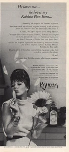 1965 Kahlua: He Loves My Kahlua Bon Bons Vintage Print Ad - Picture 1 of 1
