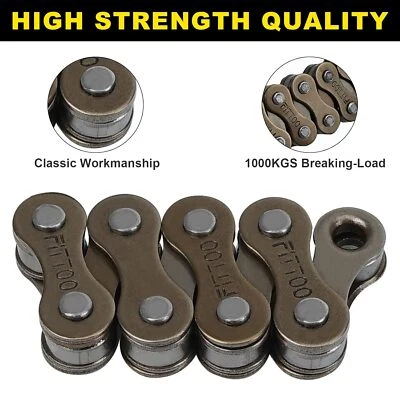 Fittoo Single Speed Bike Chain 1/2X1/8 Inch 114 /72 Links Bicycle Cycle Chain 1S - image 1 of 4