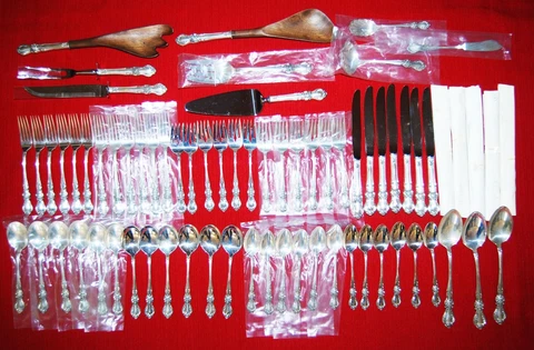Vintage 1966 Century Sterling SOUTHERN TREASURE Flatware SET 72 pcs Cover