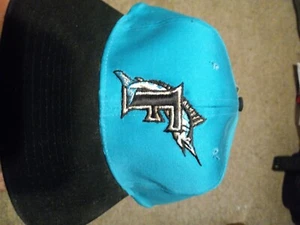 Vintage Signture Florida Marlins Two Tone Snapback Hat Cap MLB New With Tags. - Picture 1 of 8