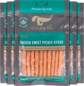 Petface The Dog Deli Chicken Rolled Sweet Potato Stick. 100g (Pack of 5) - Picture 1 of 5