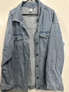 Ladies Size 18 Light Blue Denim Jacket With Pockets - Picture 1 of 11