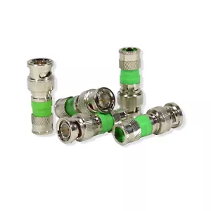 BNC Kompressionsstecker Adapter für RG59 Koaxialkabel CCTV Kamera Großhandel - Bild 1 von 3