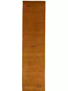 Handmade Orange Tribal Style 3X10 Gabbeh Modern Runner Rug Floor Hallway Carpet - Picture 1 of 13