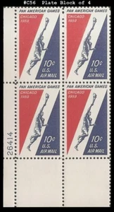 USA5 #C56 MNH PB4 Pan-American Games - Picture 1 of 1