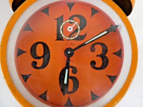 Florn Germany Vintage Alarm Clock For Parts or Repair Cover
