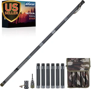 Survive Walking Hiking Stick - Outdoor Survival Hiking Staff Multitool Gear A... - Picture 1 of 1