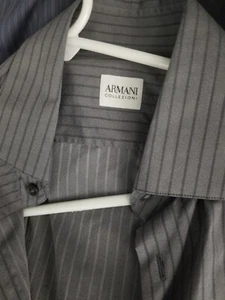 Vintage emporio Armani Mens Shirt, Rayon/Wool Sz Italy.. M.perfect look and fit - Picture 1 of 9