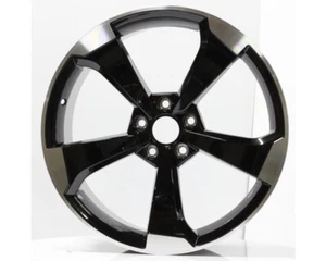 4 X 19X8.5 APEC RS3 RS5 SLINE WHEELS 5X112 ET45 BLACK MACHINED FITS AUDI A3 A4 - Picture 1 of 1